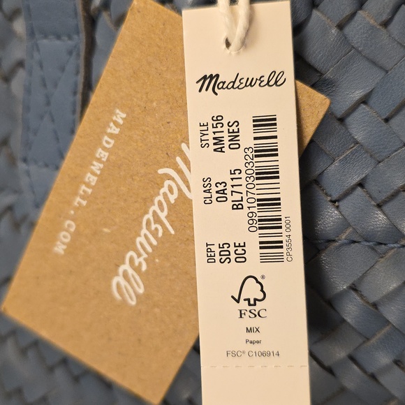 Madewell Small Transport Crossbody:  Woven Leather Edition - Picture 10 of 10